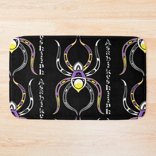 Item preview, Asabikeshiinh (spider) Non-Binary Pride designed and sold by KendraHowland.