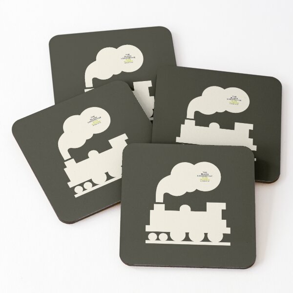 Item preview, The Black Locomotive — Black Locomotive Icon (White) designed and sold by Rian Hughes.