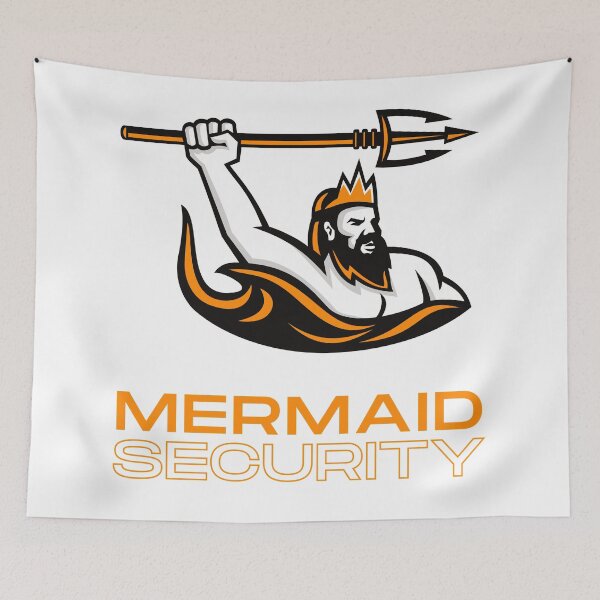 Item preview, Mermaid Security Orange designed and sold by Katherine Winner.