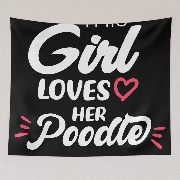Item preview, This Girl Loves Her Poodle - Best gift for Poodle lovers designed and sold by redblackline.