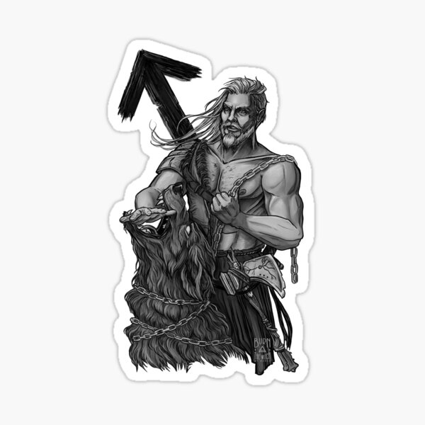 Tyr, Norse God of War - Tyr God Of War - Sticker