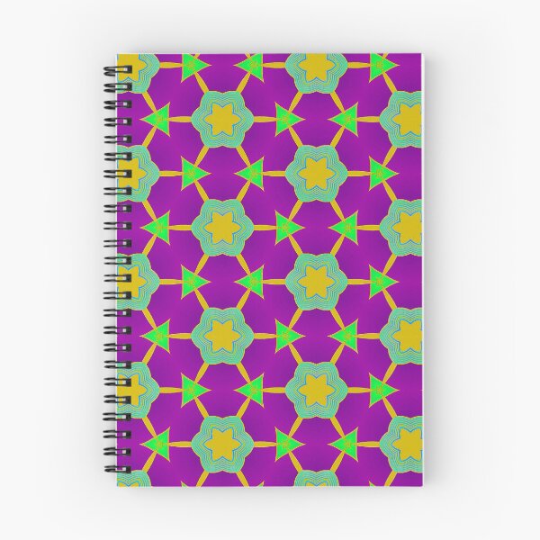 Item preview, Triangle Entangle in Purple, Green and Yellow  - Repeat Pattern designed and sold by LaRoach Digital Arts.