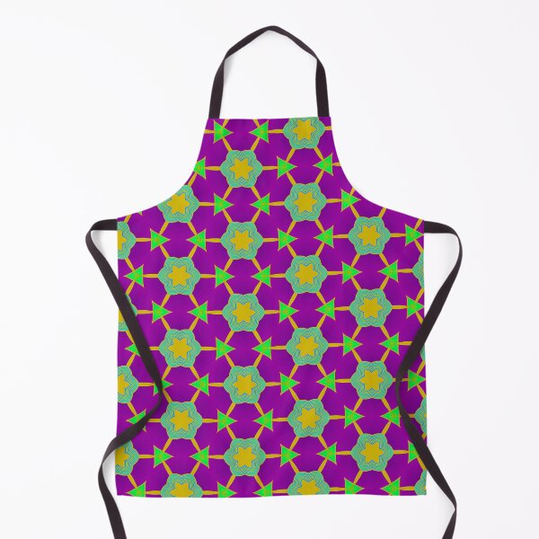 Item preview, Triangle Entangle in Purple, Green and Yellow - Repeat Pattern designed and sold by LaRoach Digital Arts.