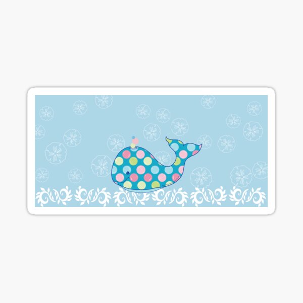 BUBBLES the Baby Whale Sea of Blue Sticker