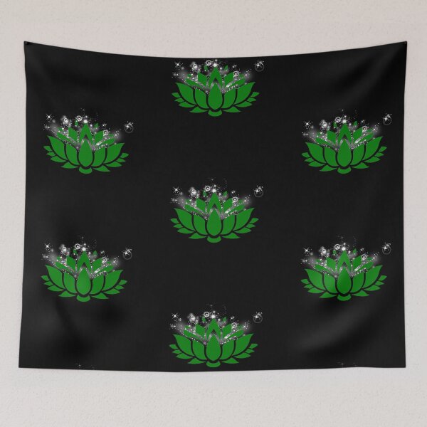 Item preview, Sparkling Summer Lotus In Green designed and sold by RosieSunflower.