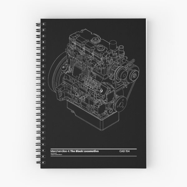 Item preview, The Black Locomotive — CAD Engine (White) designed and sold by Rian Hughes.