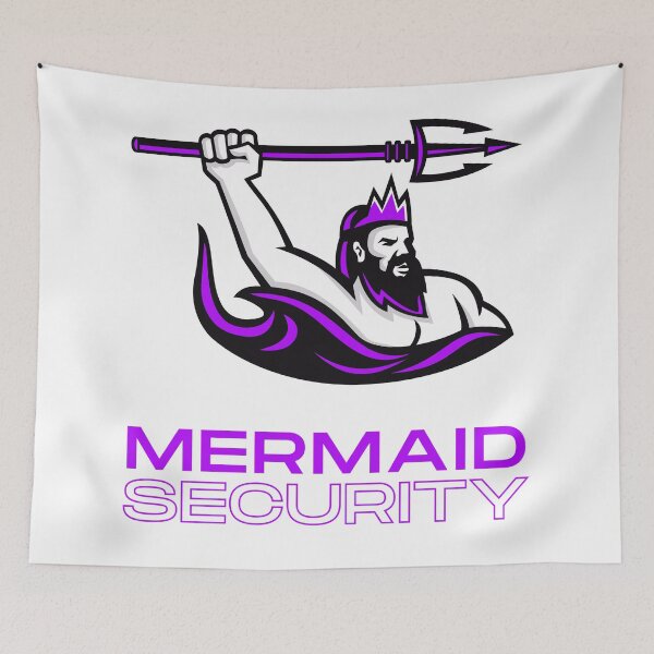 Item preview, Mermaid Security Purple designed and sold by Katherine Winner.