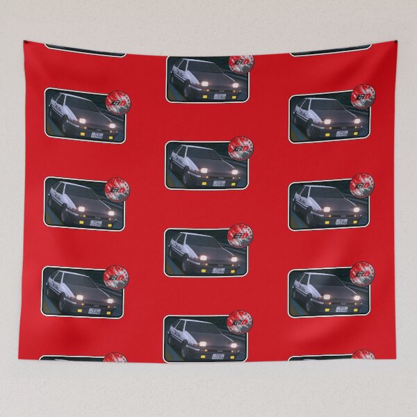 Item preview, 86 Drifter with Anime Badge! Grey (on Red) designed and sold by epinkb.