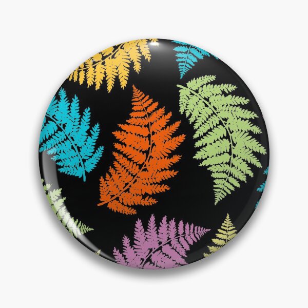 Item preview, Colorful Fern Pattern designed and sold by GL Digital Artwork .