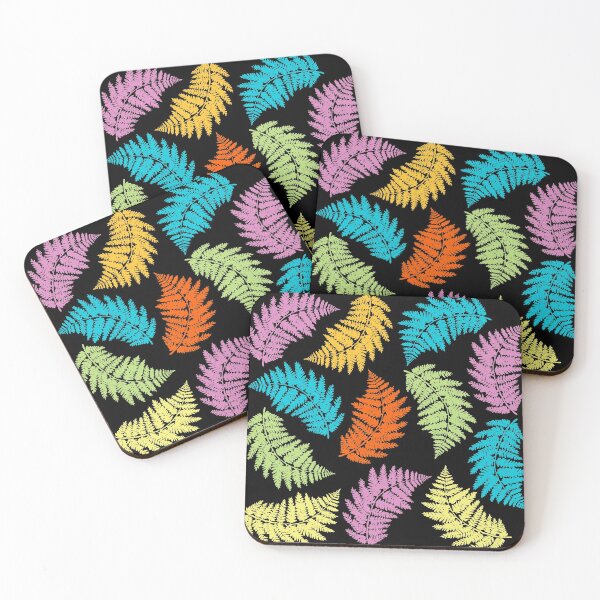 Item preview, Colorful Fern Pattern designed and sold by GL Digital Artwork .