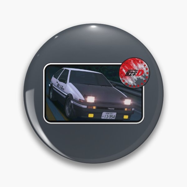 Item preview, 86 Drifter with Anime Badge! Grey (on Grey) designed and sold by epinkb.