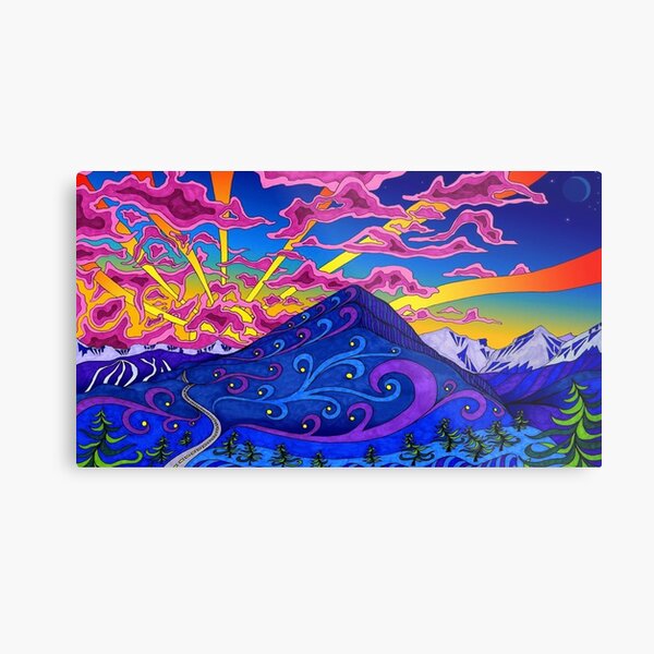 Psychedelic Landscape Metal Print