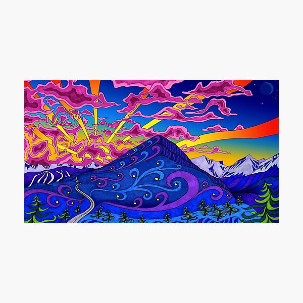 Psychedelic Landscape Photographic Print