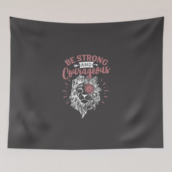 Item preview, Be strong and courageous tiger flowers designed and sold by Growing  Brain Co.