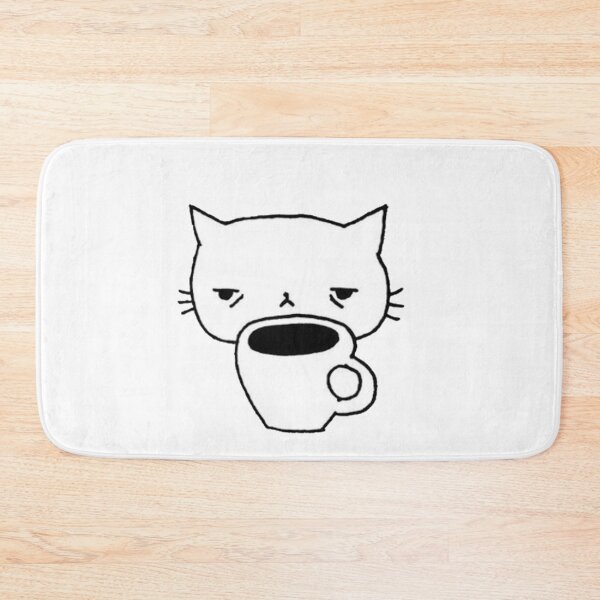 Item preview, Tired Cat Sipping Coffee designed and sold by zrvby.