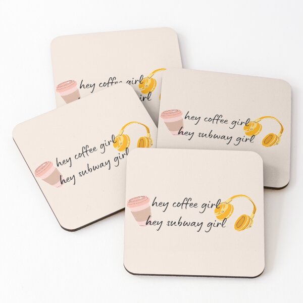 Item preview, coffee girl + subway girl designed and sold by BabyCupcakes.