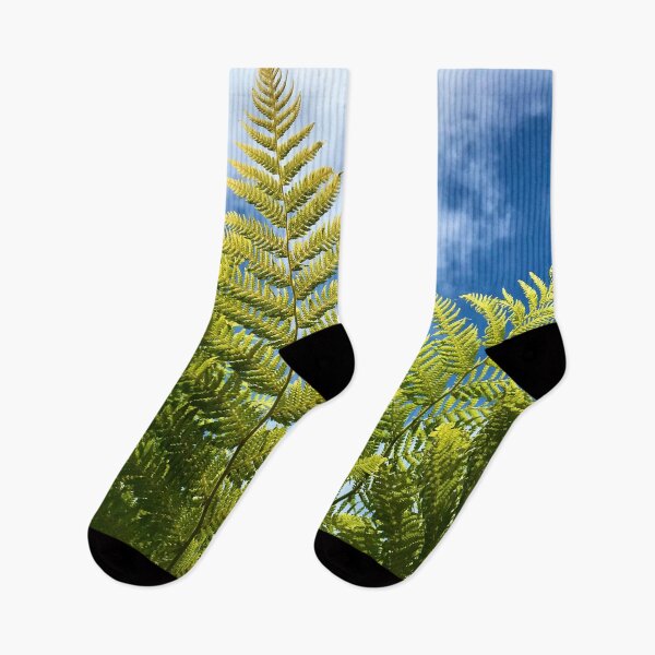 Item preview, Green Ferns and Blue Cloudy Sky designed and sold by KsbAesthetics.