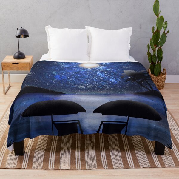 Item preview, Starry night on a tropical island  designed and sold by Mashusha-art.