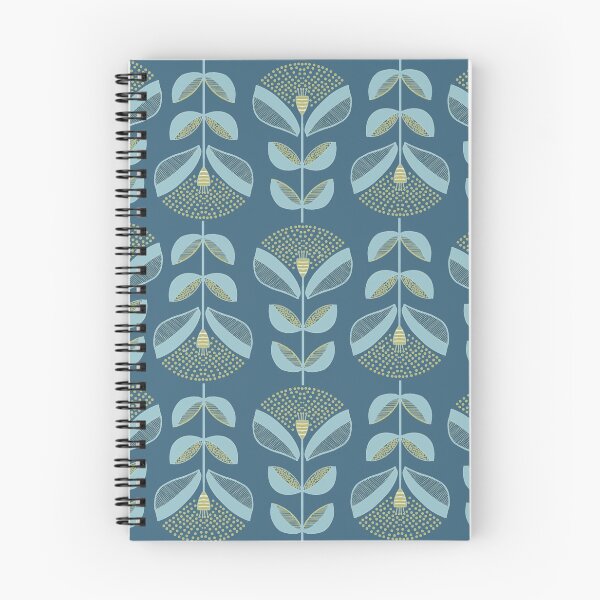Item preview, Modern Dandelion Floral Blue Pattern designed and sold by Playful Pixel Designs.