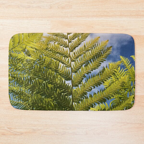 Item preview, Vibrant Green Fern Plants with Blue Summer Sky designed and sold by KsbAesthetics.