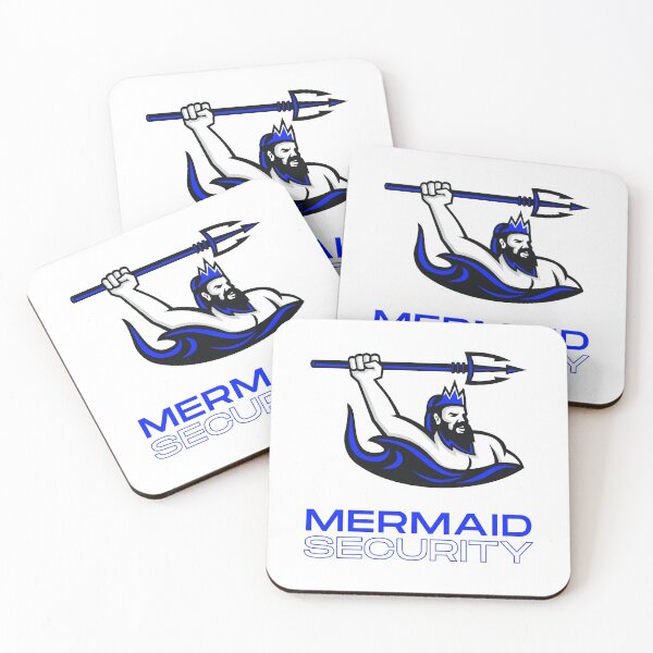 Item preview, Mermaid Security Pink Dark Blue designed and sold by Katherine Winner.
