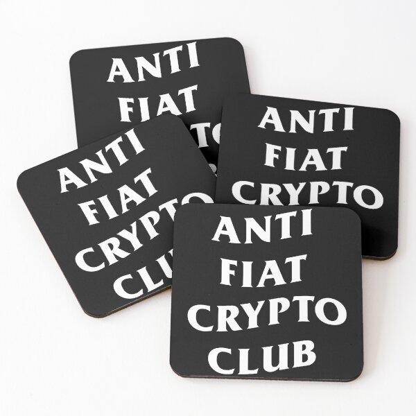 Item preview, Anti Fiat Crypto Club (Black) designed and sold by Liberancaps.
