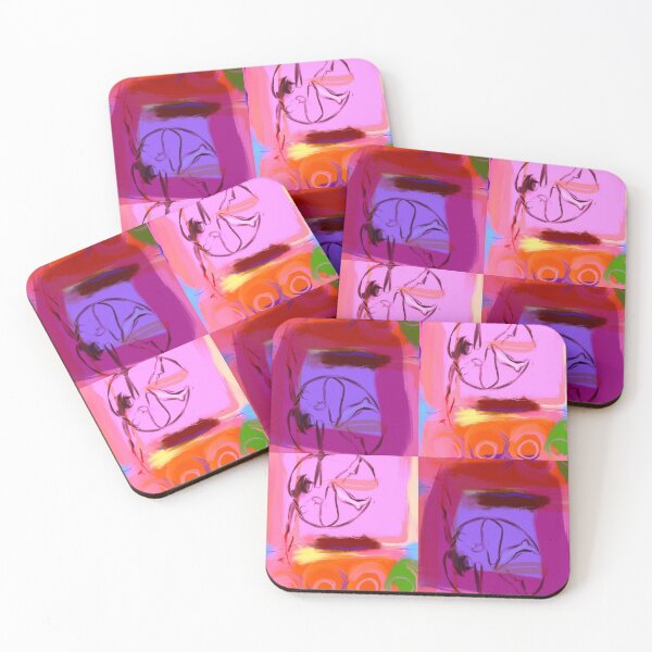 Item preview, Color Block series: Aerial Dancer in Circles and Squares designed and sold by Susan R. Kirshenbaum.