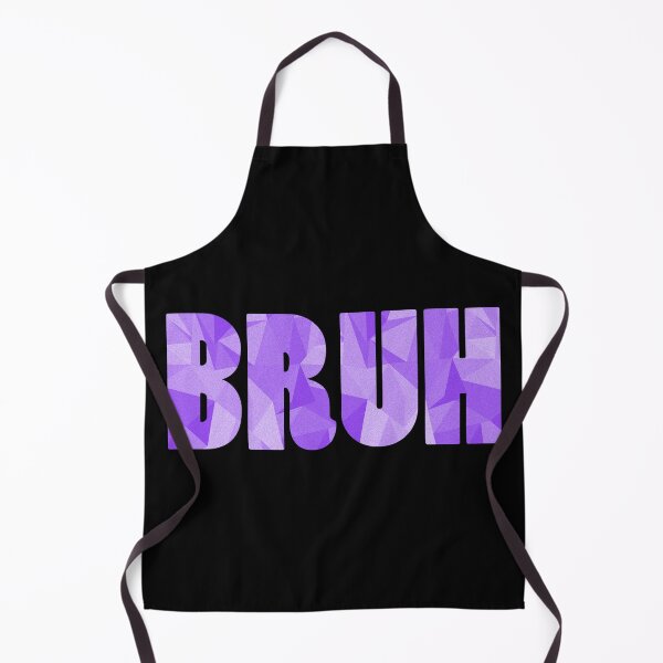 Item preview, BRUH - Text design with Low Poly Triangle Pattern Overlay Purple designed and sold by dylanxh.