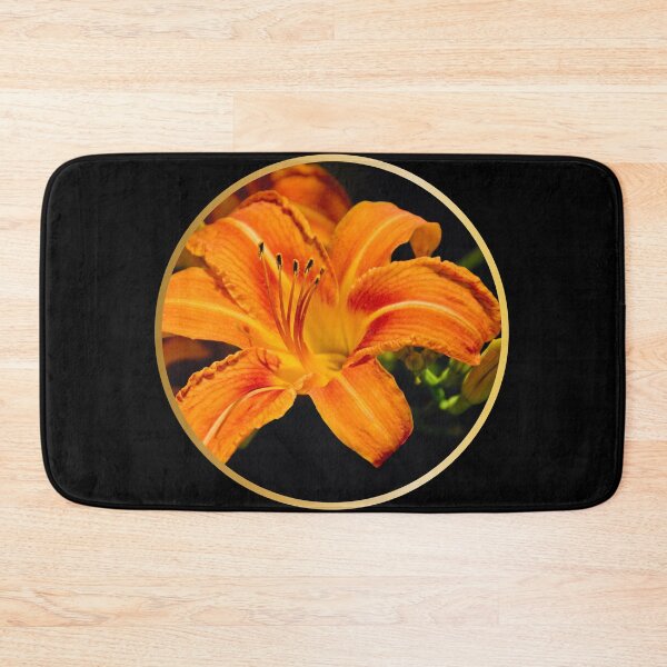 Item preview, Bright Orange Daylily In A Circle Design designed and sold by EarthArtDesigns.