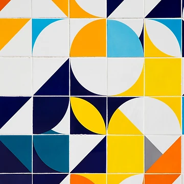 Artwork thumbnail, Retro geometric pattern by RIXXI HEY CO.
