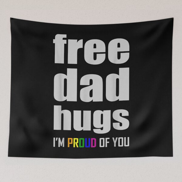 Item preview, Free Dad Hugs Lgbt Pride Month Lgbtq Rainbow Flag  | Perfect Gift designed and sold by kristieen.