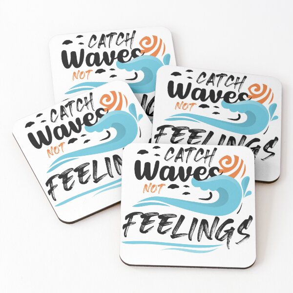 Item preview, Catch waves not feelings - Best Gift idea for surf lovers designed and sold by redblackline.