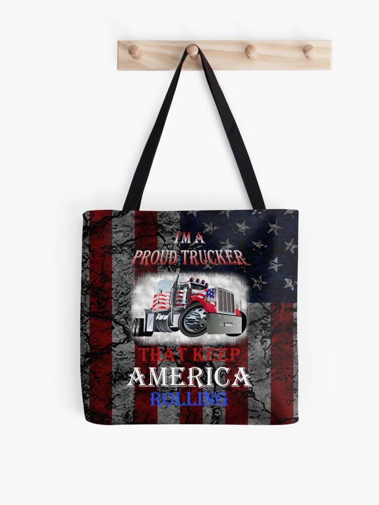 Personalized Trucker All Over Tote Bag, Personalized Gift for Truckers -  TO058PS06 - BMGifts