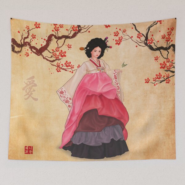 Item preview, A Woman in Hanbok designed and sold by Anicue.