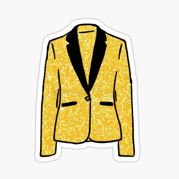 Item preview, Yellow Glitter Jacket designed and sold by lindsaymxb.