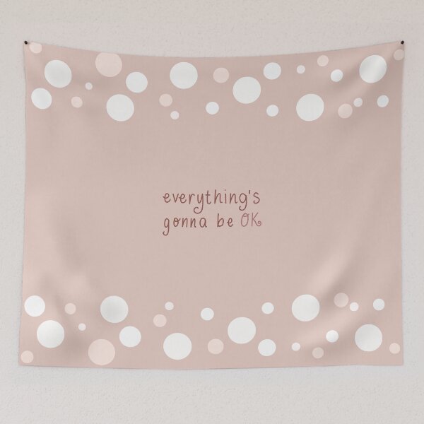 Item preview, "Everything's gonna be ok" Handlettered Affirmation designed and sold by Taladesignlab.