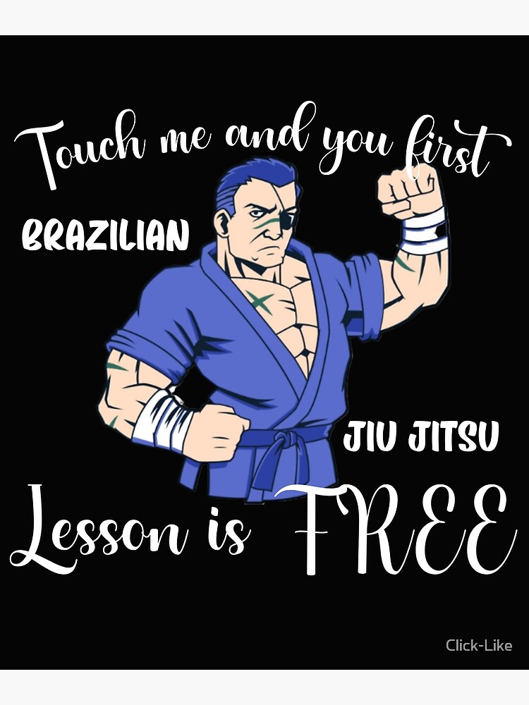 Brazilian Jiu Jitsu BJJ, Touch me and your first Brazilian Jiu Jitsu lesson  is free | Poster