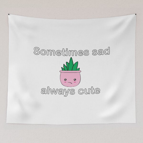 Item preview, Sad but cute mental health house plant designed and sold by littlerhody.