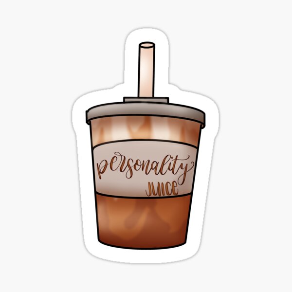 Iced Coffee || Personality Juice Sticker