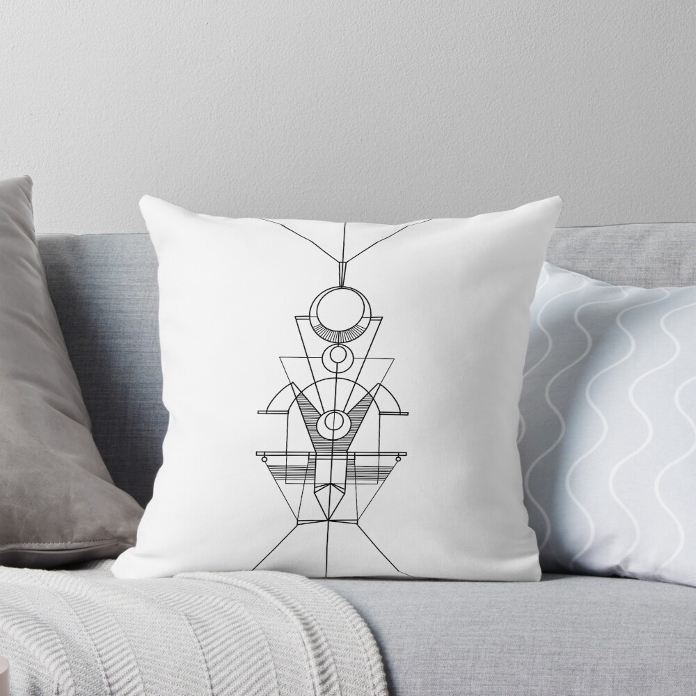 Item preview, Throw Pillow designed and sold by CHROMACOOL.