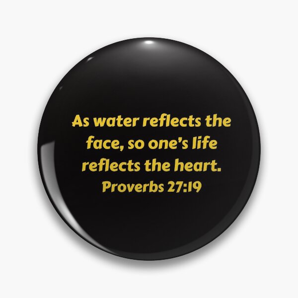 Artikelvorschau, Bible Verse Proverbs 27:19 entworfen und verkauft von Prayingwarrior.