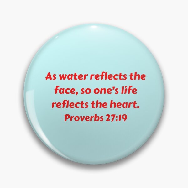 Artikelvorschau, Bible Verse Proverbs 27:19 entworfen und verkauft von Prayingwarrior.