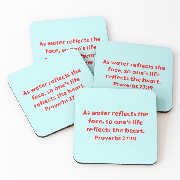 Artikelvorschau, Bible Verse Proverbs 27:19 entworfen und verkauft von Prayingwarrior.