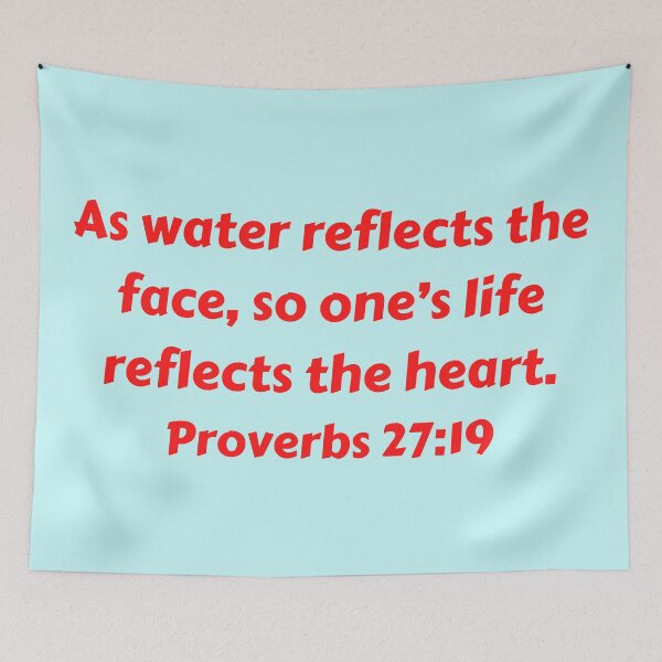 Aperçu de l'œuvre Bible Verse Proverbs 27:19 créée et vendue par Prayingwarrior.