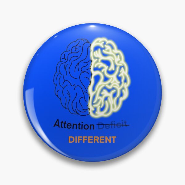 Attention different - Adhd brain Pin