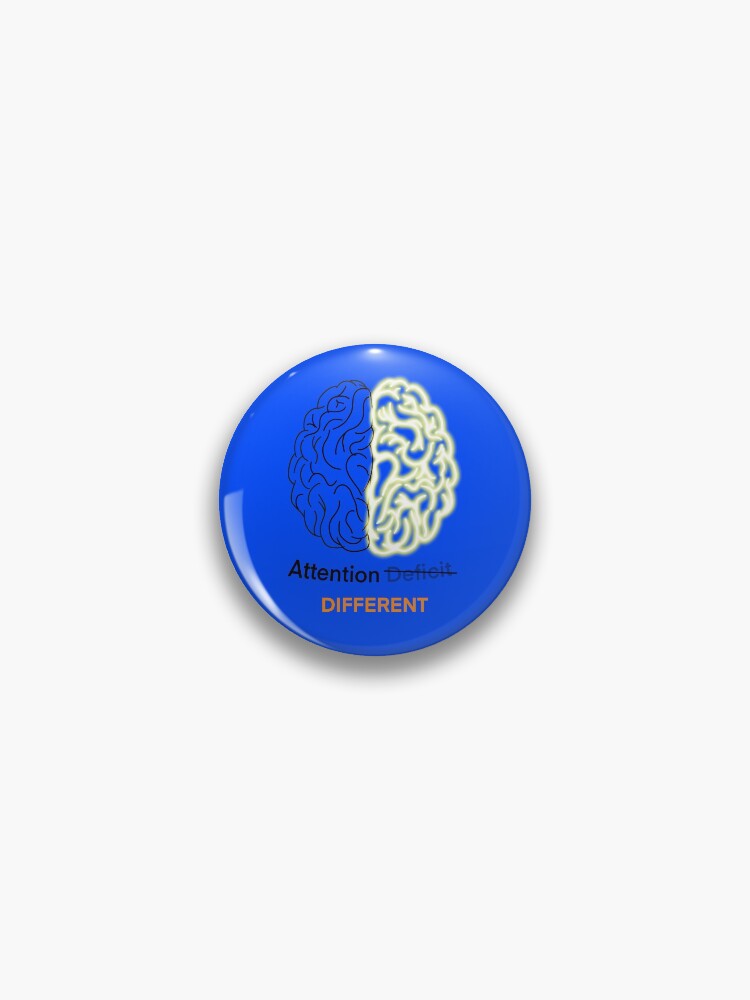 Thumbnail 1 of 3, Pin, Attention different - Adhd brain designed and sold by Fatamimosh.