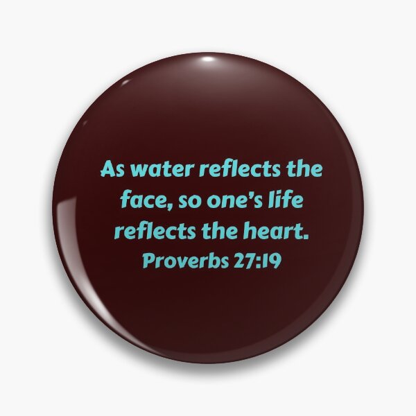 Item preview, Bible Verse Proverbs 27:19 designed and sold by Prayingwarrior.