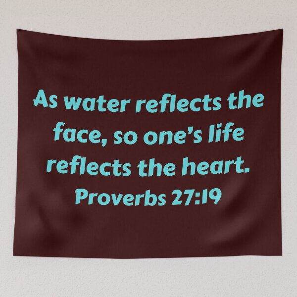 Item preview, Bible Verse Proverbs 27:19 designed and sold by Prayingwarrior.