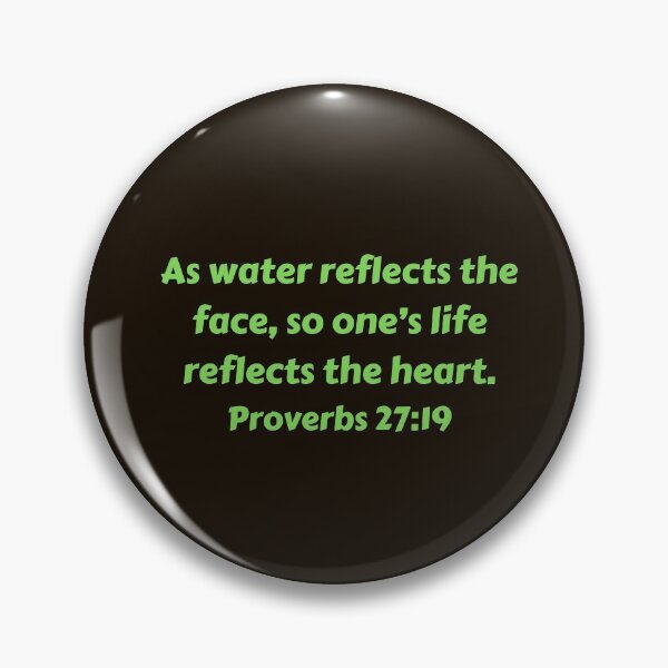 Artikelvorschau, Bible Verse Proverbs 27:19 entworfen und verkauft von Prayingwarrior.