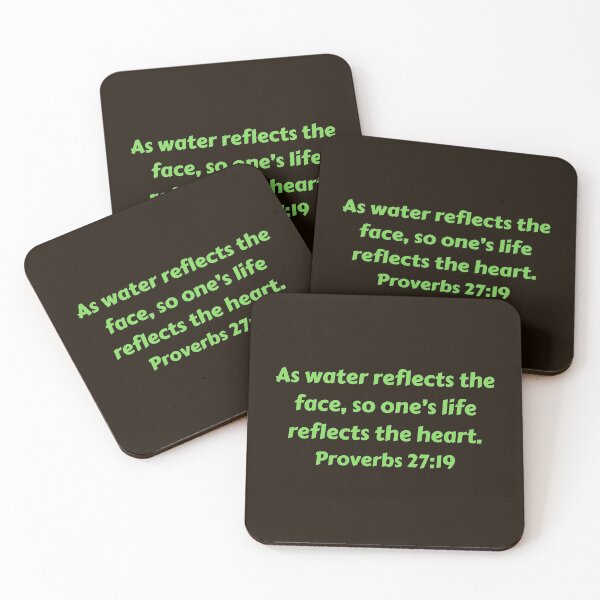 Item preview, Bible Verse Proverbs 27:19 designed and sold by Prayingwarrior.